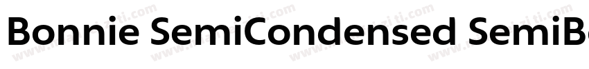 Bonnie SemiCondensed SemiBold字体转换